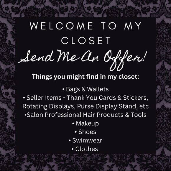 WELCOME TO MY CLOSET! 🖤 - Picture 1 of 1